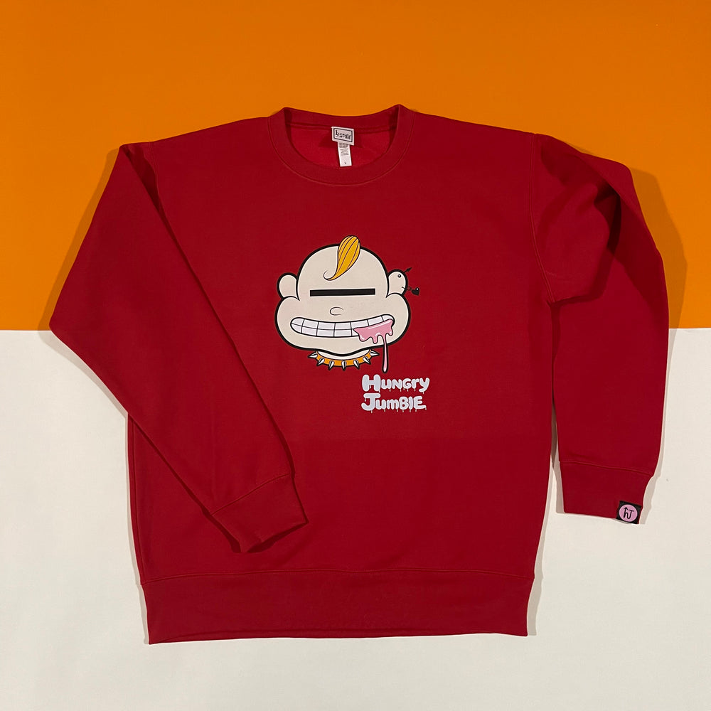 huNGry JumBlE CLASSIC SWEAT TOPS RED(HUNGRY TOM)