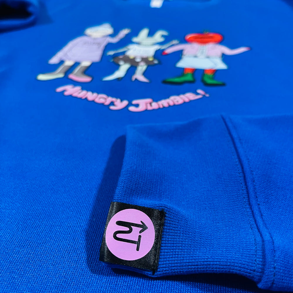 huNGry JumBlE CLASSIC SWEAT TOPS BLUE(HUNGRY GIRLS)