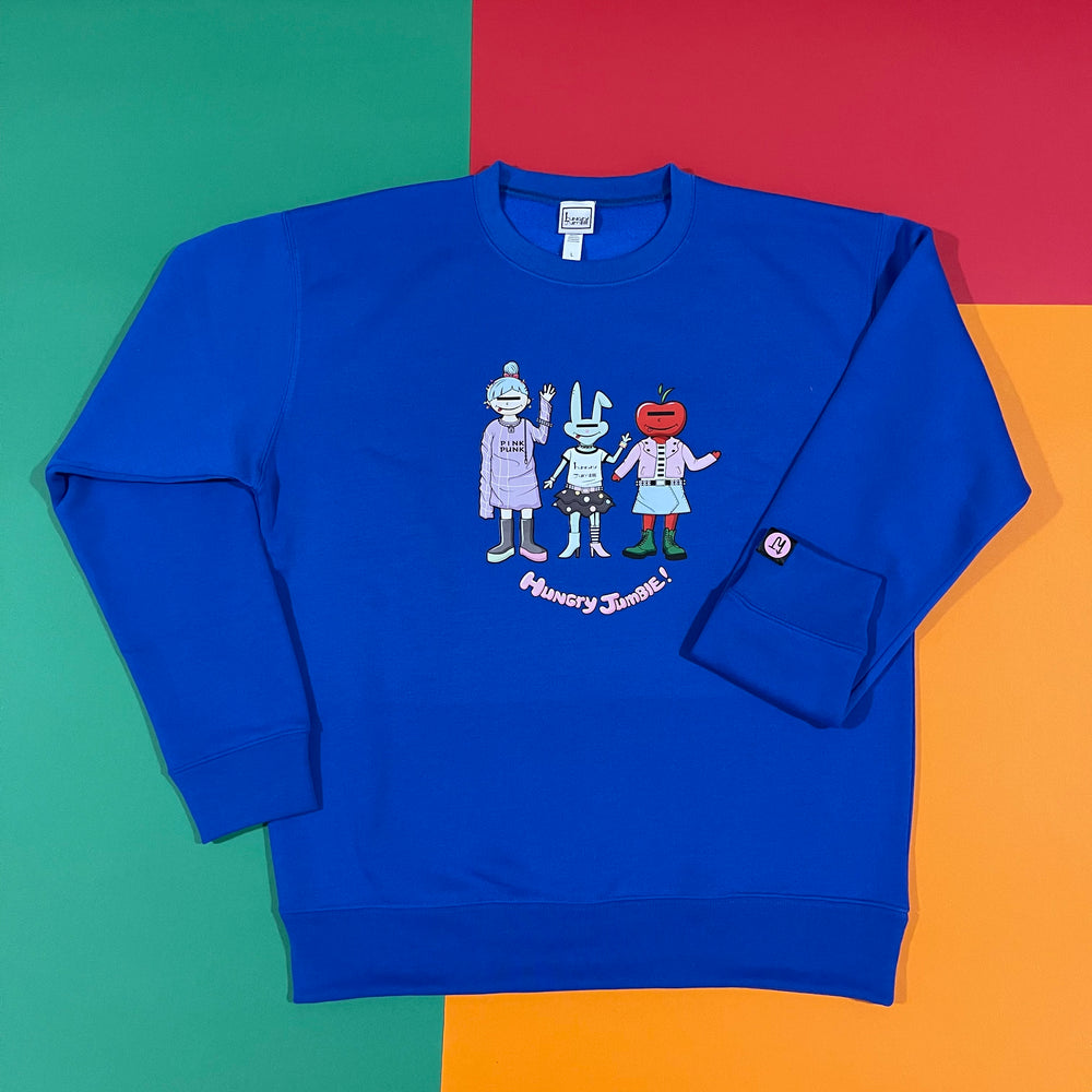 huNGry JumBlE CLASSIC SWEAT TOPS BLUE(HUNGRY GIRLS)